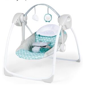 Portable compact baby swing